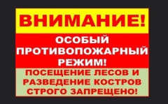 С 15 апреля введен особый противопожарный режим