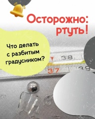 Случайно разбили градусник?